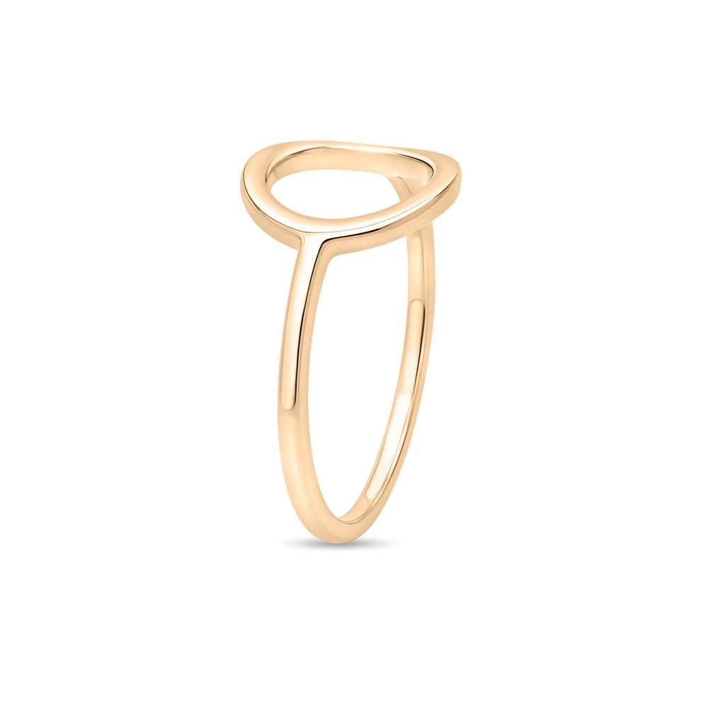 Circle-Shaped Ring in 14K Gold Vermeil – Image 3 of 4