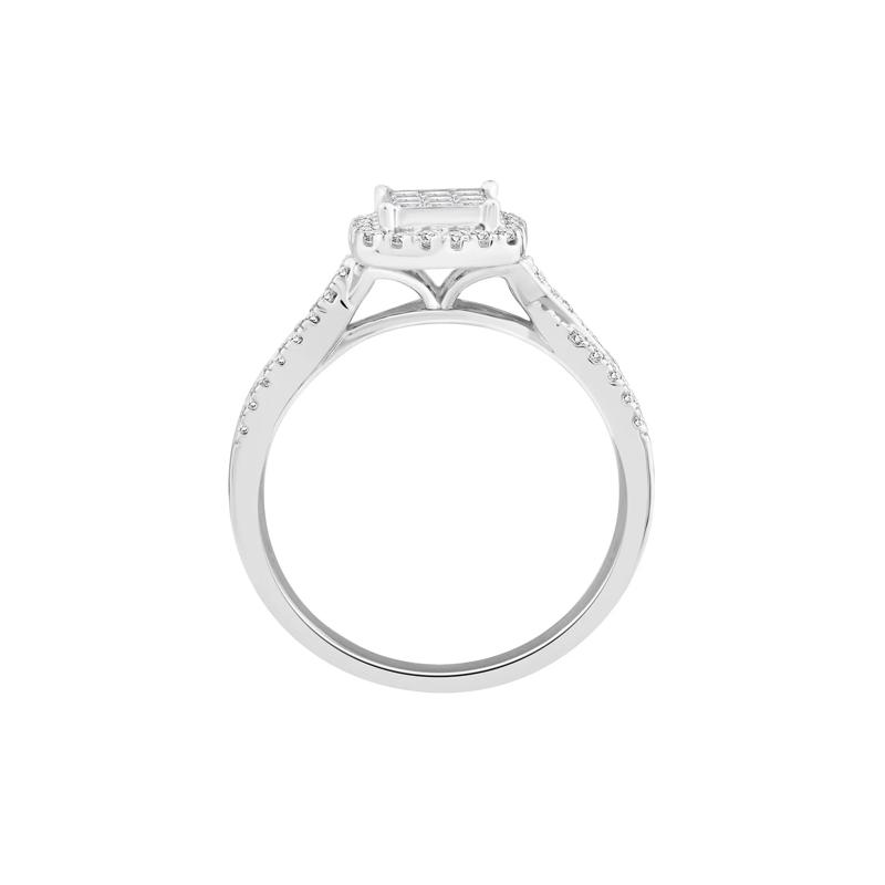 Diamond Composite Engagement Ring in 14K White Gold &#40;1/2 ct. tw.&#41; – Image 2 of 3