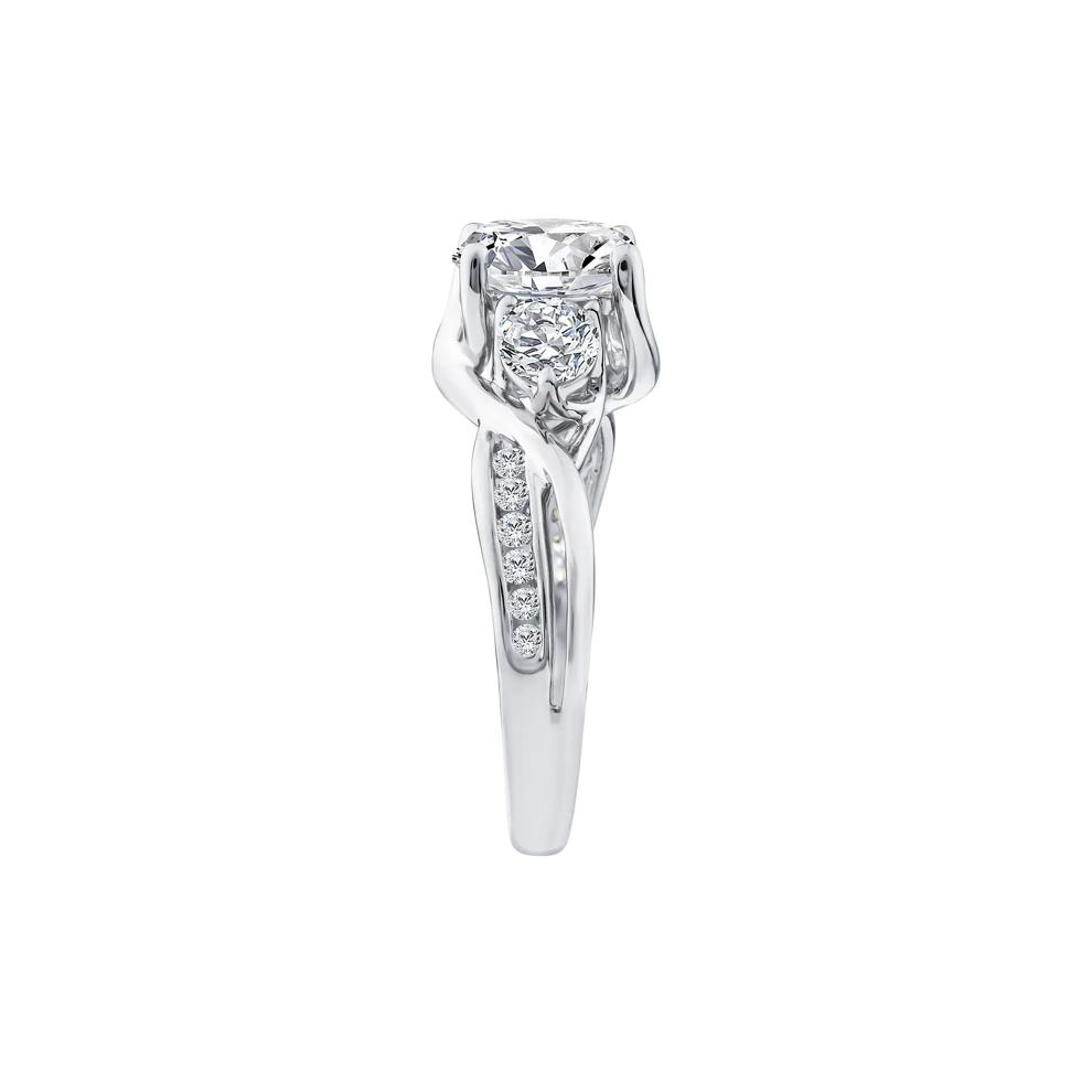 Lab Grown Diamond Three-Stone Engagement Ring in 10K White Gold (2 3/4 ct. tw.) – Image 3 of 3