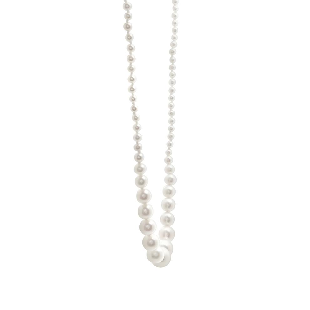 Freshwater Cultured Pearl Graduated Necklace in 10K Yellow Gold – Image 3 of 4