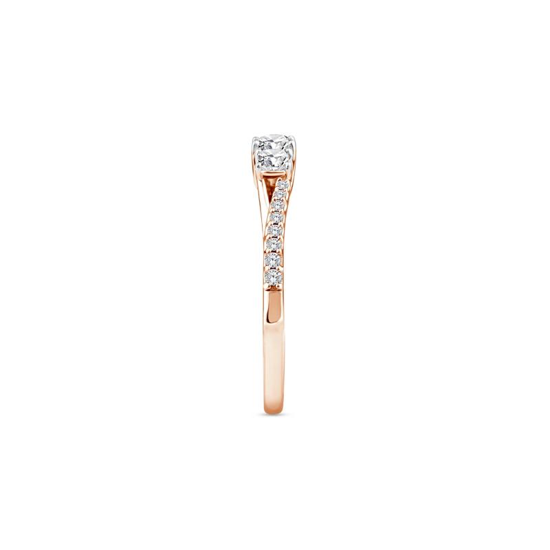 Princess-Cut Diamond Three-Stone Ring in 14K Rose Gold &#40;1/2 ct. tw.&#41; – Image 3 of 3