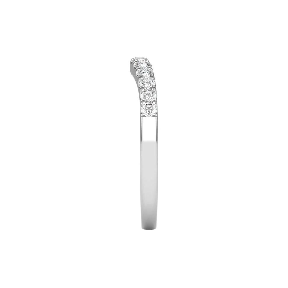 1/3 ct. tw. Diamond Contour Band in 14K White Gold – Image 3 of 3