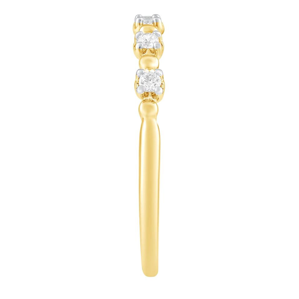 Diamond Stack Band in 10K Yellow Gold (1/10 ct. tw.) – Image 3 of 3