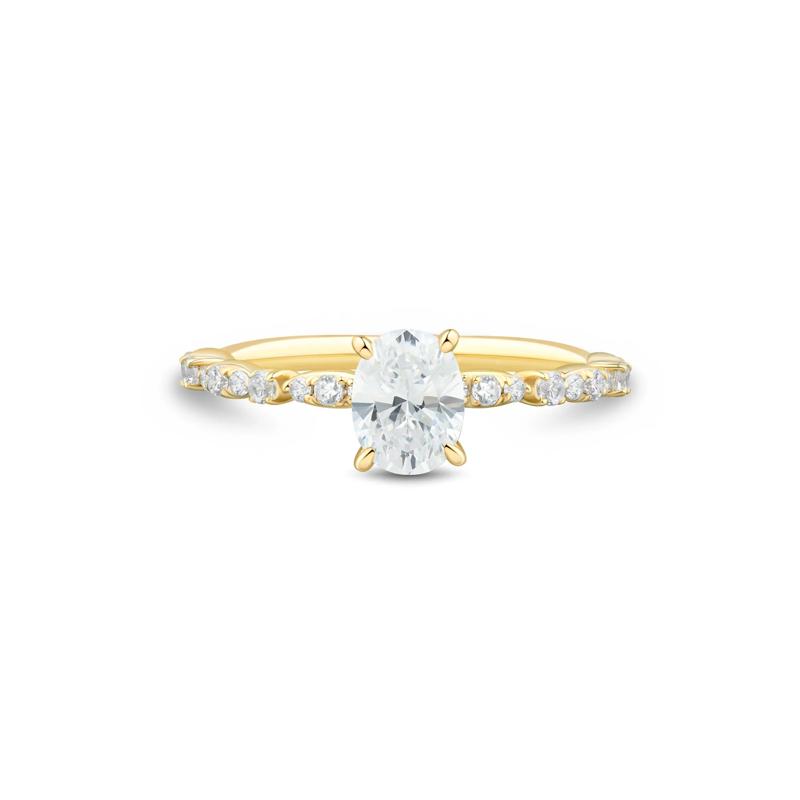 Oval Diamond Engagement Ring in 14K Yellow Gold (1 ct. tw.) – Image 1 of 3