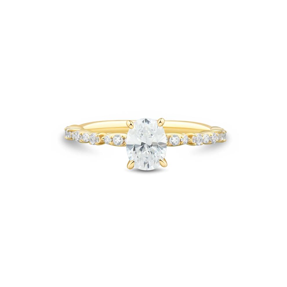 Oval Diamond Engagement Ring in 14K Yellow Gold (1 ct. tw.) – Image 1 of 3