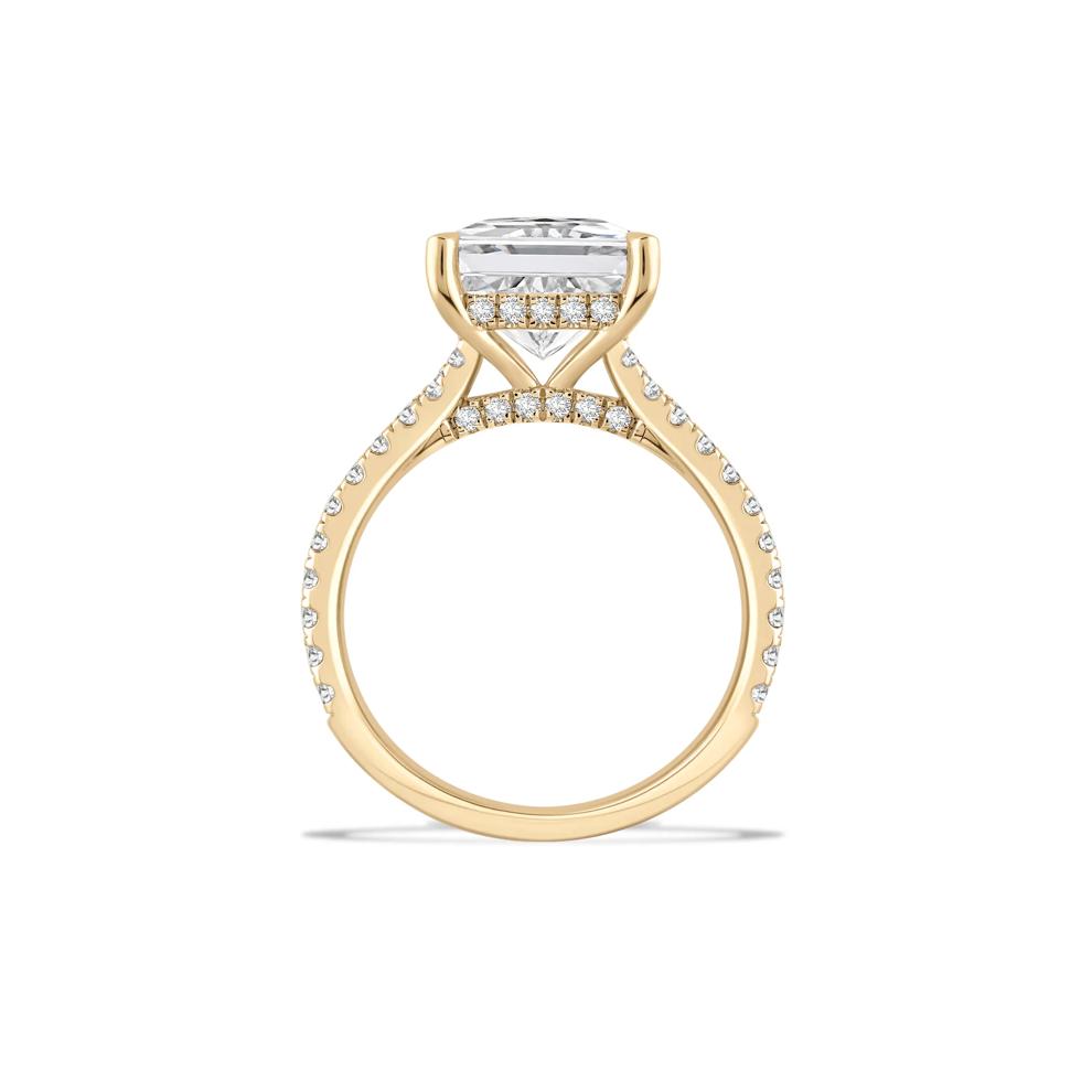 Lab Grown Diamond Radiant Engagement Ring in 14K Yellow Gold (8 ct. tw.) – Image 2 of 4