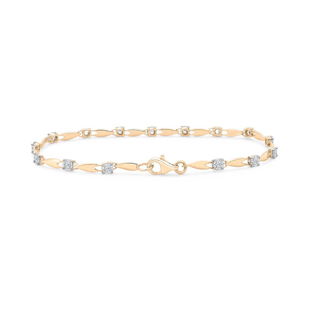 Diamond Line Bracelet in 10K Yellow Gold, 7" (1/2 ct. tw.) – Image 2 of 2