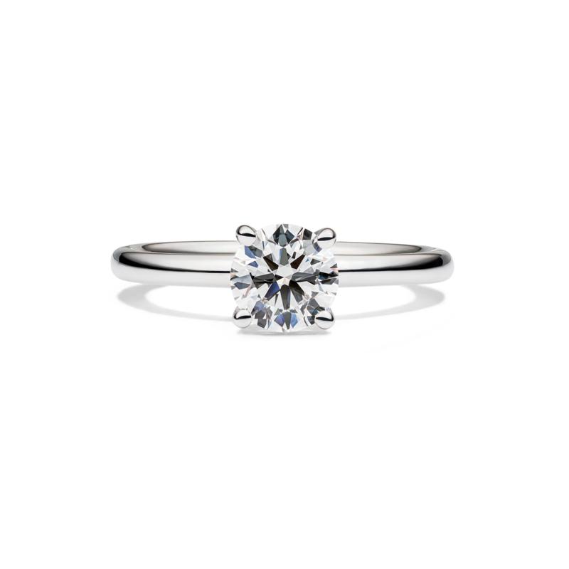 Lab Grown Diamond Solitaire Round Engagement Ring in Platinum (1 ct.) – Image 1 of 4