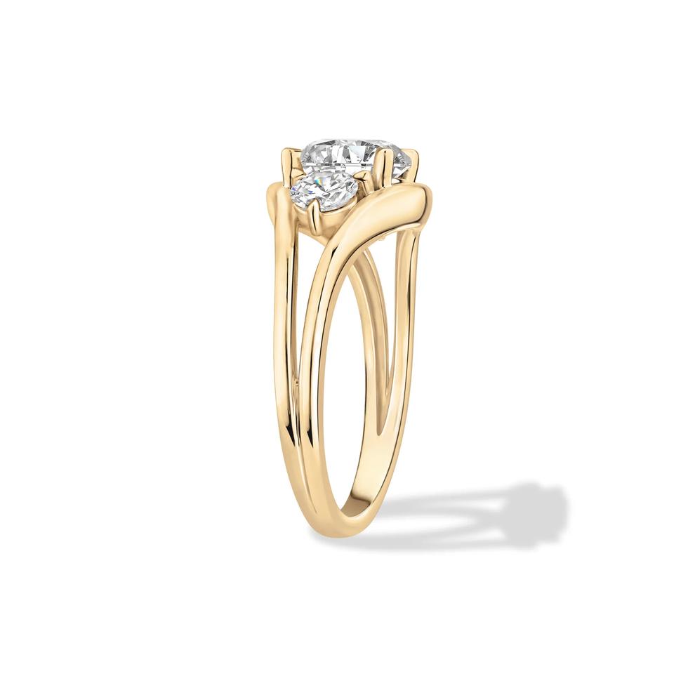 Diamond Three-Stone Engagement Ring in 18K Yellow Gold (2 ct. tw.) – Image 3 of 4