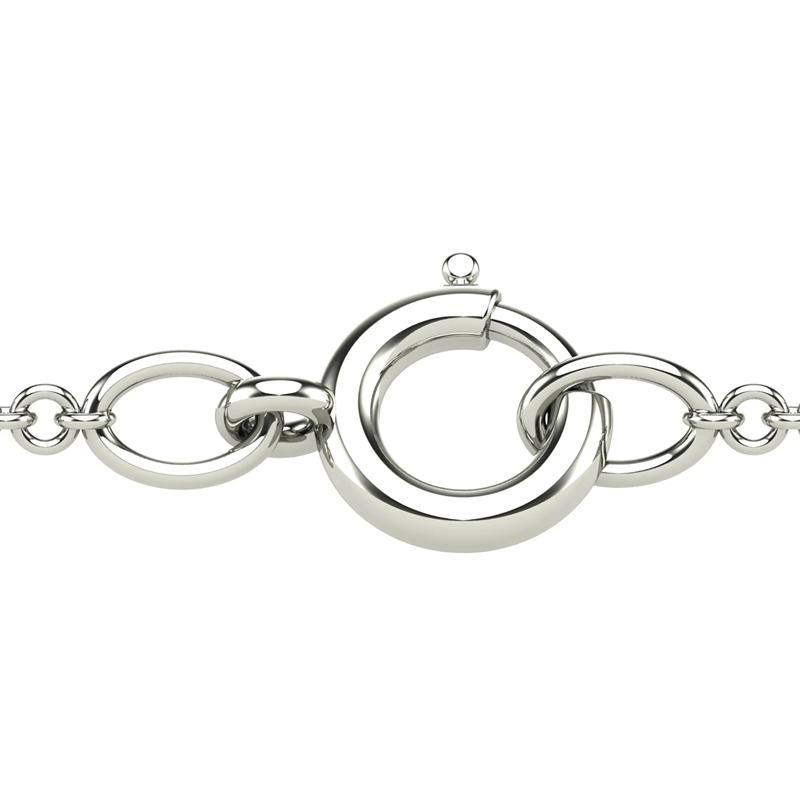 Diamond Accent Heart Necklace in 10K White Gold – Image 4 of 4