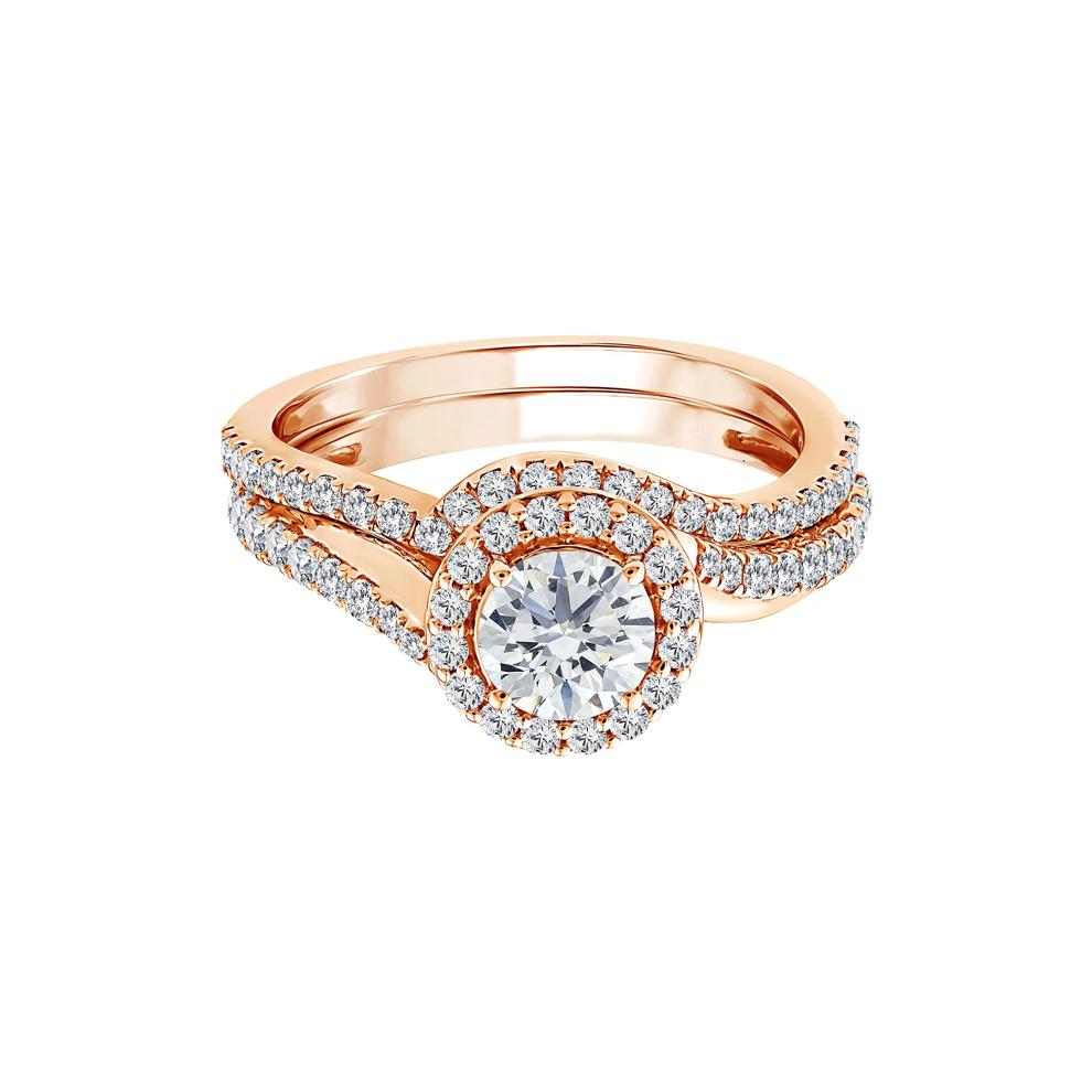 Lab Grown Diamond Engagement Ring Set in 10K Rose Gold (1 1/4 ct. tw.) – Image 1 of 3