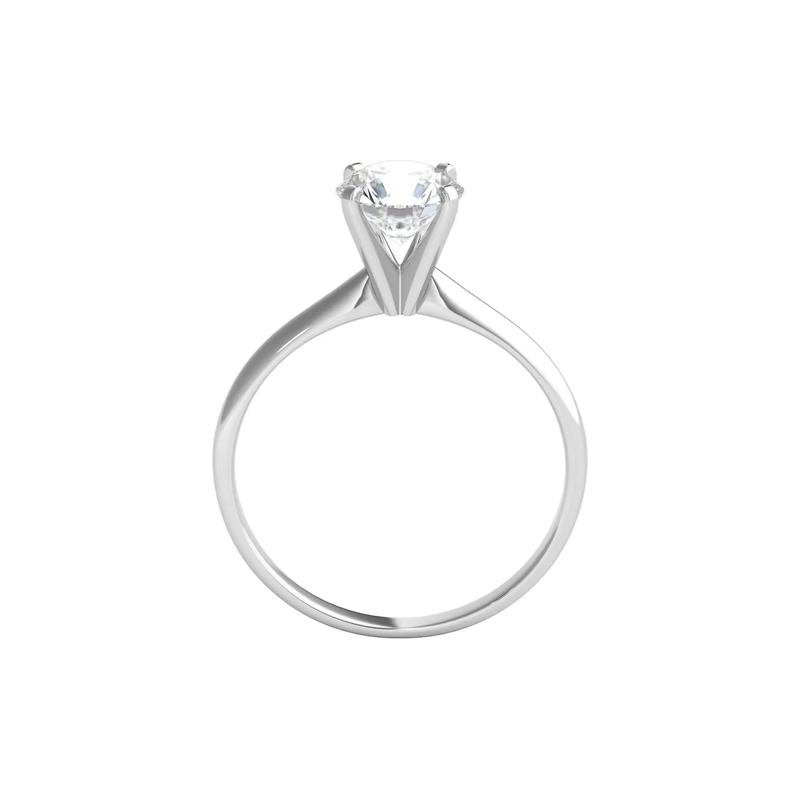 1 ct. tw. Ultima Diamond Solitaire Engagement Ring in 14K White Gold – Image 2 of 3