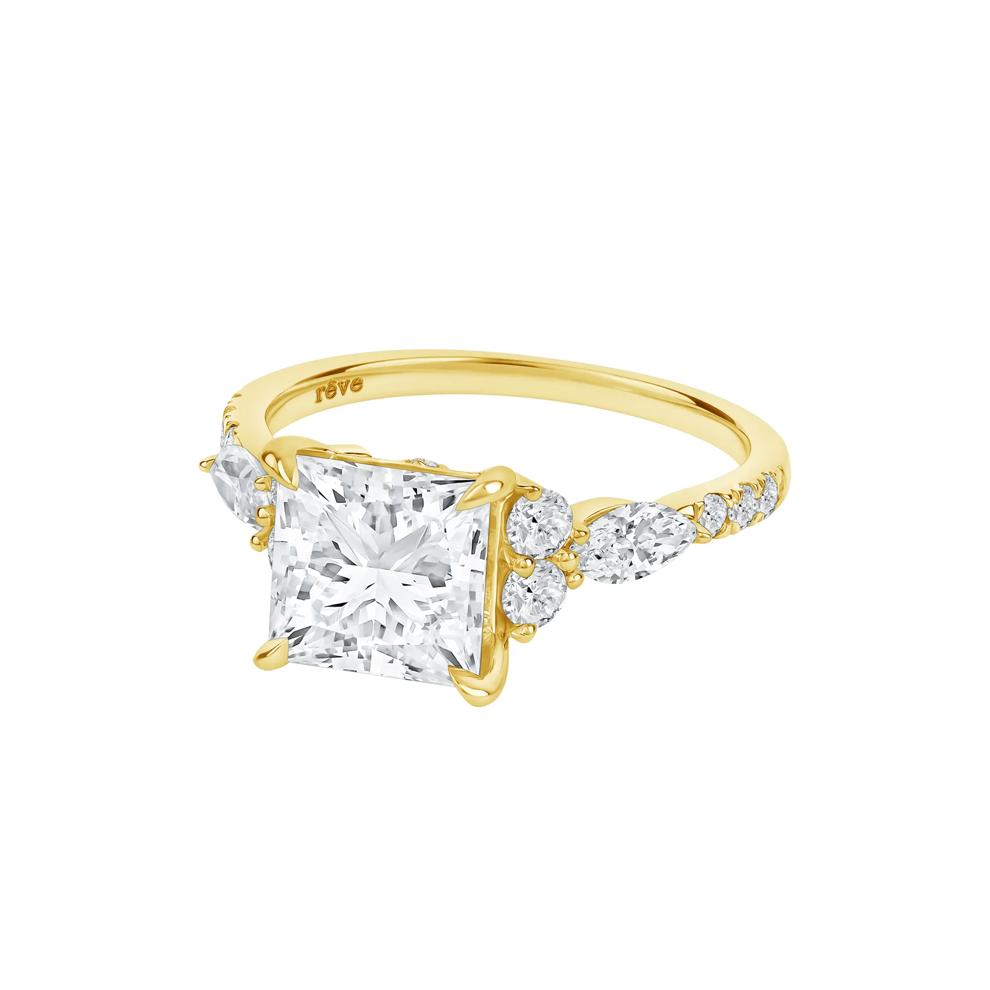 Sage Lab Grown Diamond Engagement Ring in 14K Yellow Gold (3 3/4 ct. tw.) – Image 5 of 5