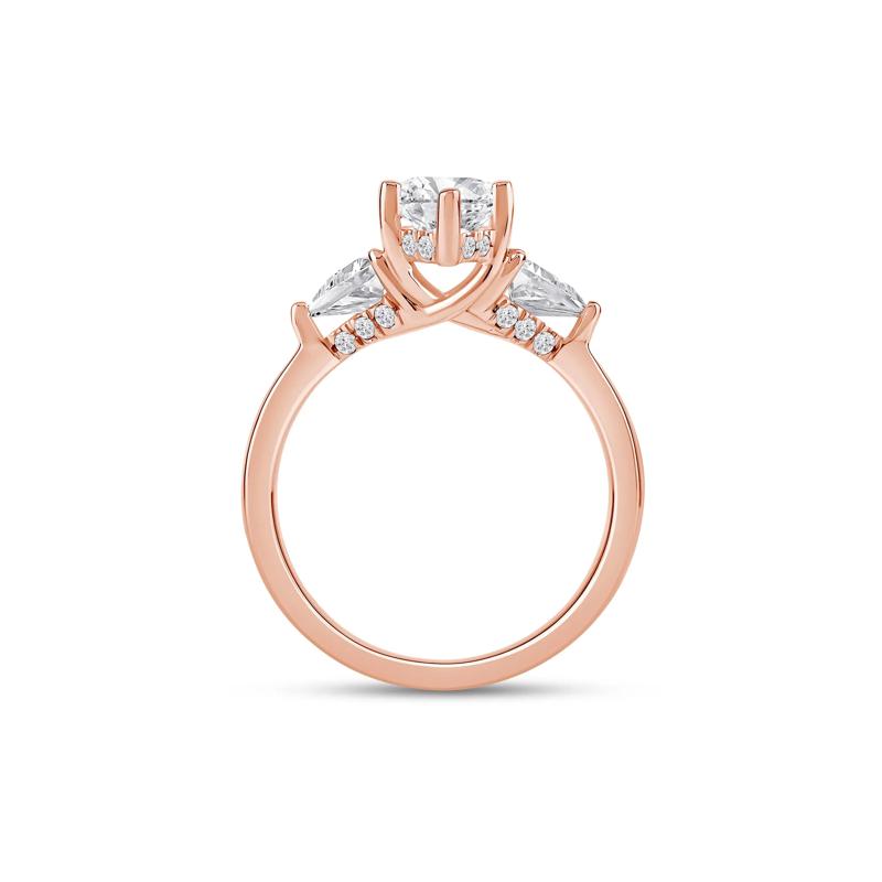 Lab Grown Diamond Emma Marquise Engagement Ring in 14K Rose Gold &#40;2 1/2 ct. tw.&#41; – Image 2 of 4