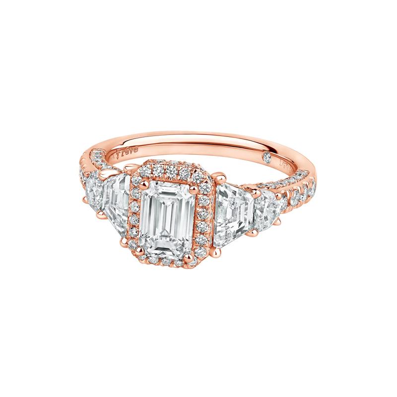 Hailey Lab Grown Diamond Engagement Ring in 14K Rose Gold &#40;3 ct. tw.&#41; – Image 4 of 4