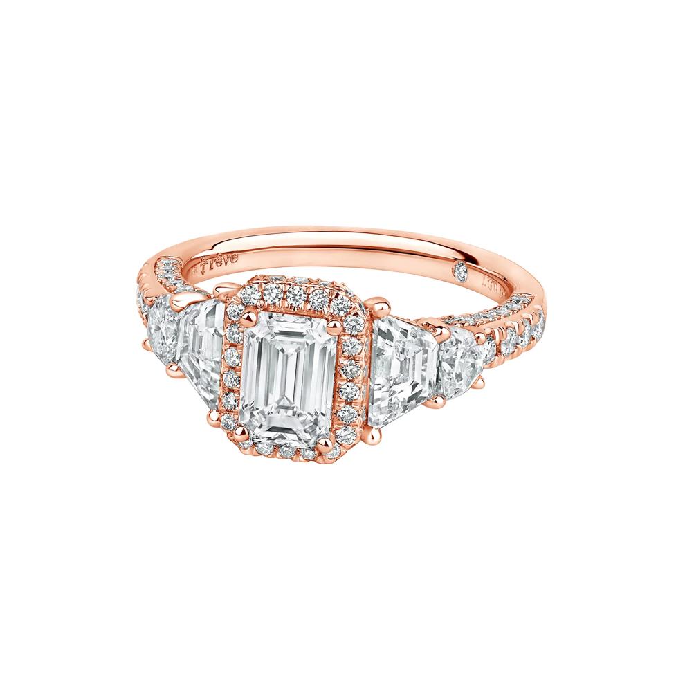 Hailey Lab Grown Diamond Engagement Ring in 14K Rose Gold (3 ct. tw.) – Image 4 of 4