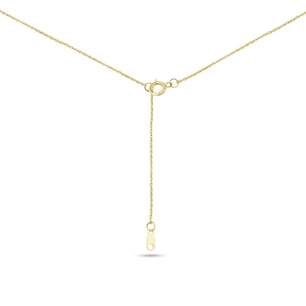 Lab Grown Diamond Three-Stone Necklace in 14K Yellow Gold (2 ct. tw.) – Image 4 of 4