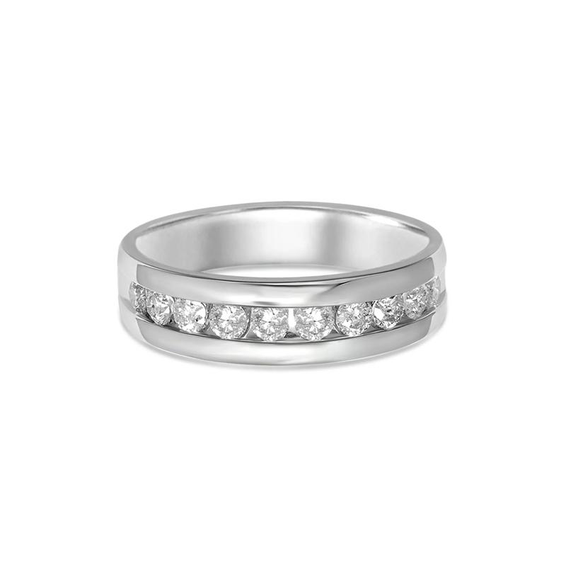 Men's 1 ct. tw. Diamond Band in 14K White Gold – Image 1 of 3