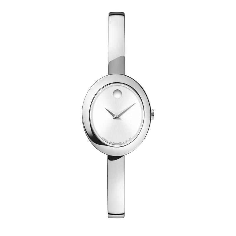 Ladies&#39; Museum Watch With Silver Dial and Stainless Steel Bracelet – Image 1 of 3