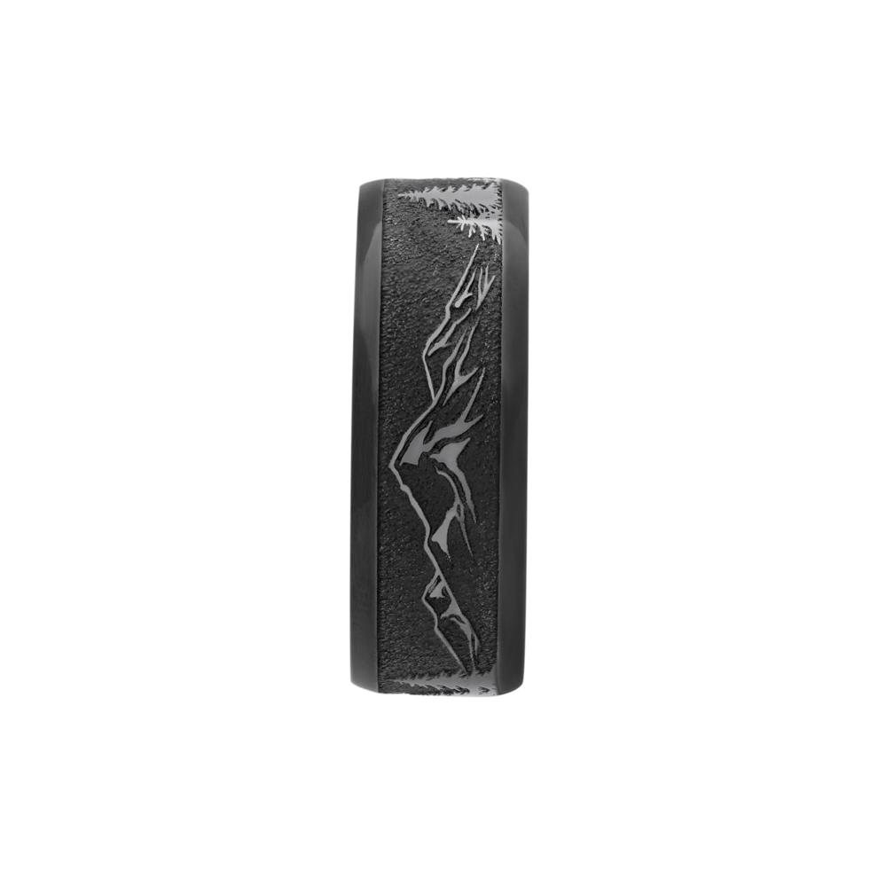 Men&rsquo;s Mountain Band in Zirconium, 8MM – Image 3 of 3