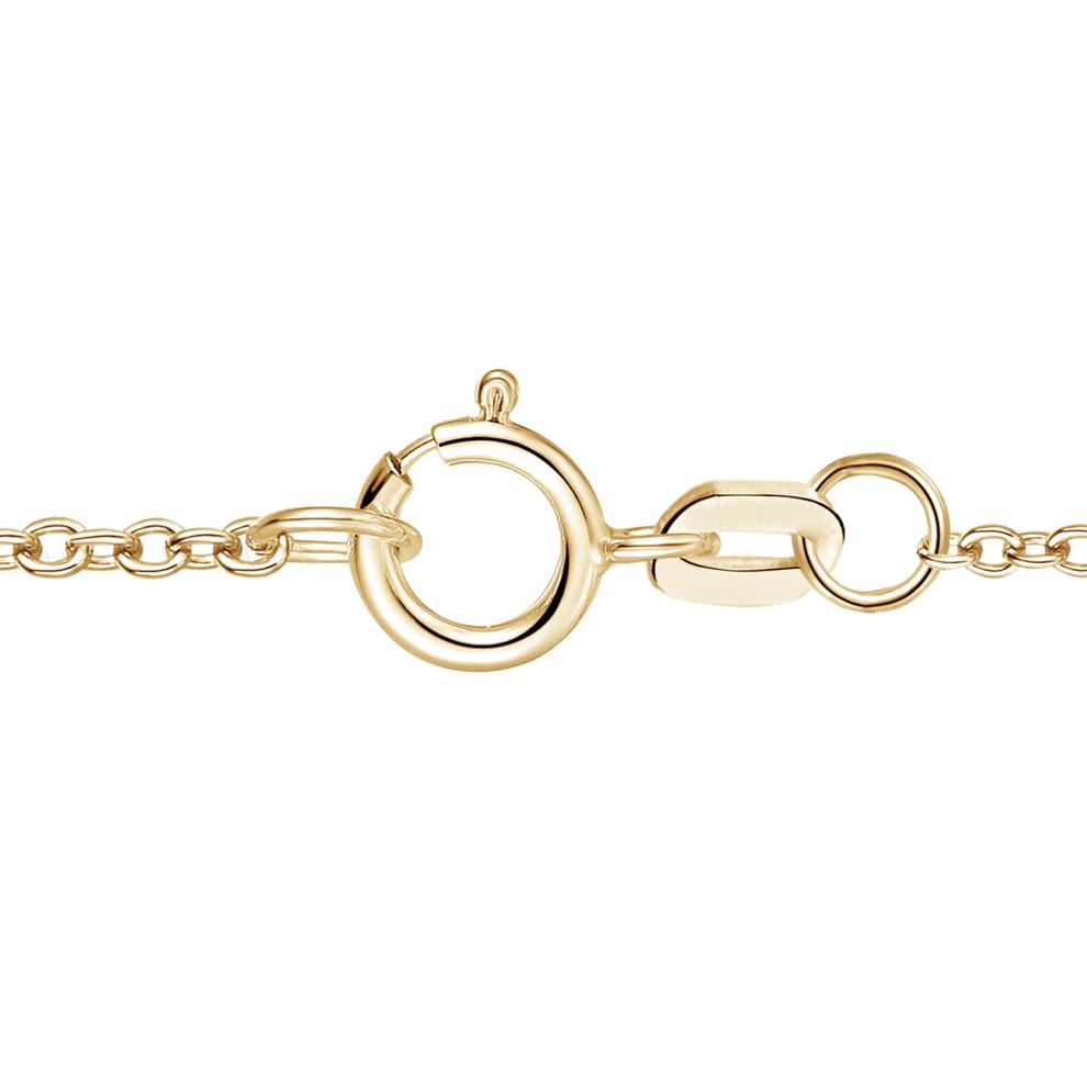 Diamond Flower Pendant Necklace in 10K Yellow Gold (1/3 ct. tw.) – Image 3 of 3