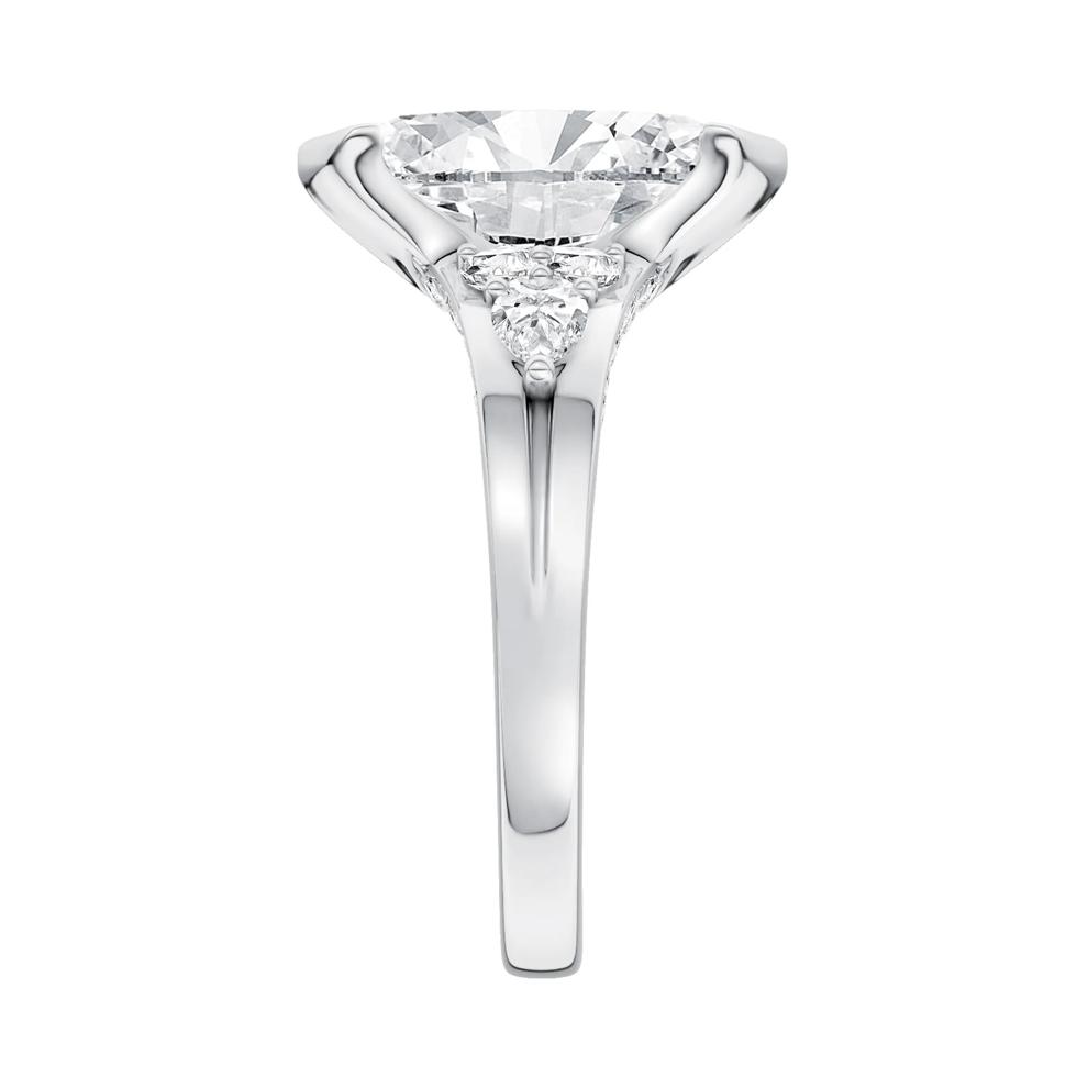 Lab Grown Diamond Marquise Center Engagement Ring in 14K White Gold (2 1/2 ct. tw.) – Image 3 of 5