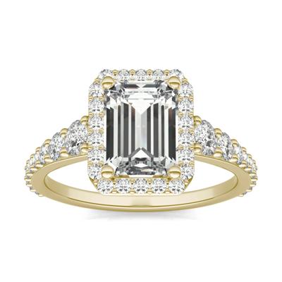 Lab-Created Moissanite Engagement Ring in 14K Gold