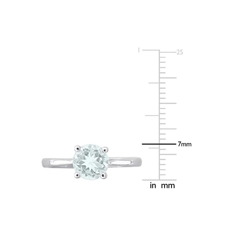 Aquamarine Ring in Sterling Silver – Image 7 of 7