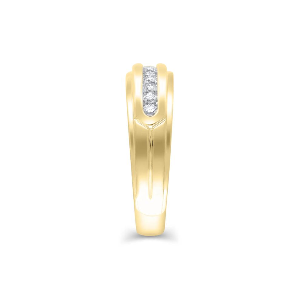 Men's Diamond Band in 14K Yellow Gold (1/4 ct. tw.) – Image 3 of 3