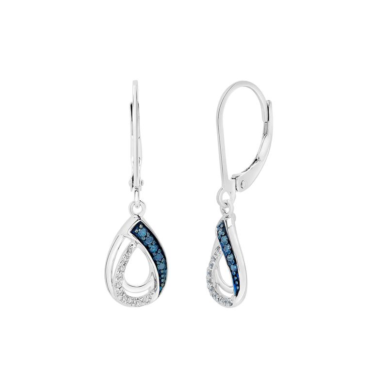 Diamond Necklace &amp; Earring Set with Pear Shape in Sterling Silver &#40;1/4 ct. tw.&#41; – Image 2 of 6