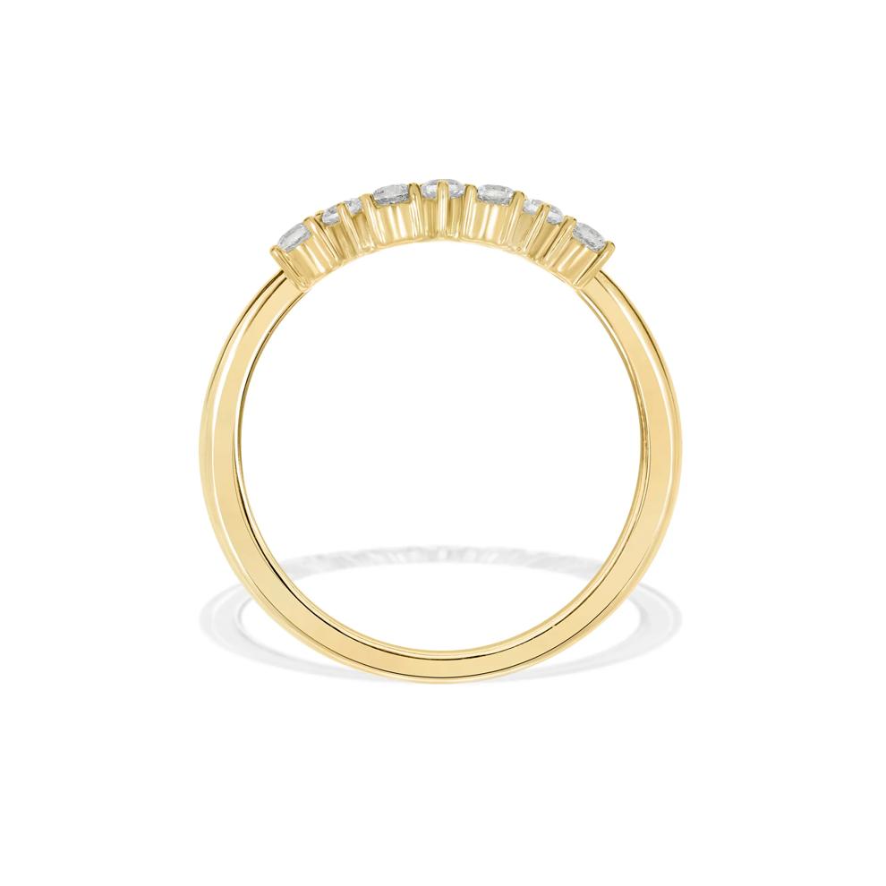 Diamond Seven-Stone Stack Band in 10K Yellow Gold (1/5 ct. tw.) – Image 2 of 4