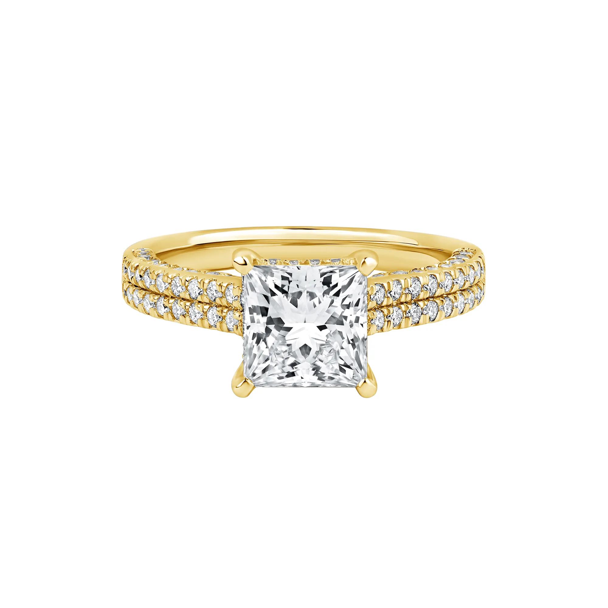 rêve Morgan Lab Grown Diamond Engagement Ring in 14K Yellow Gold