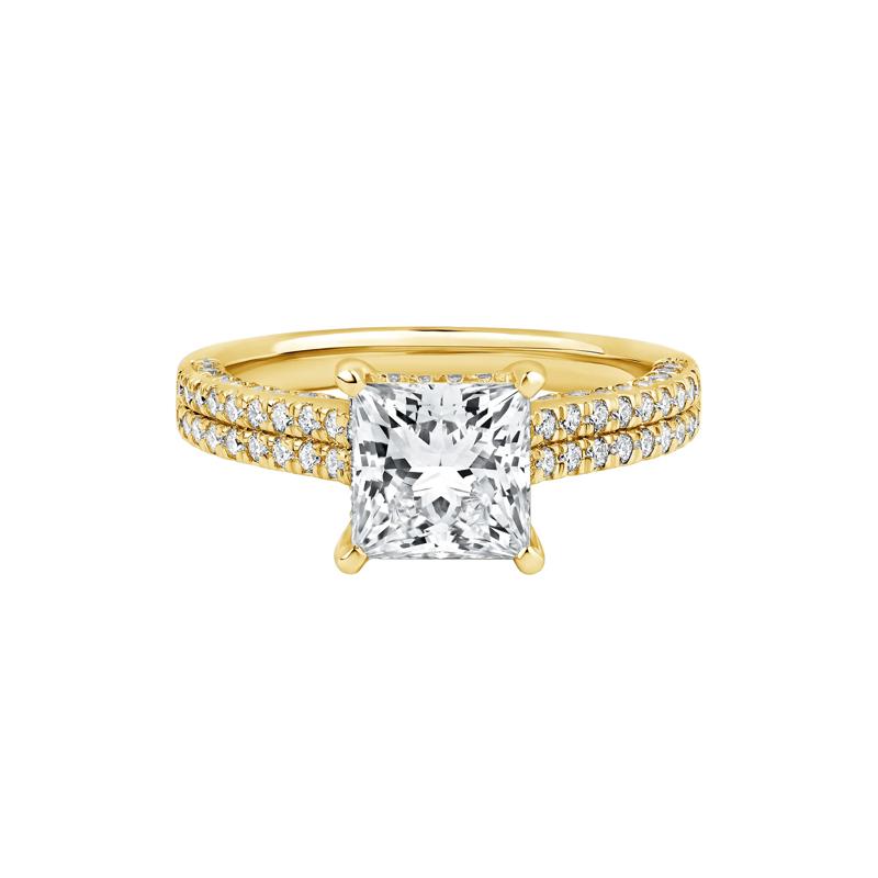 Morgan Lab Grown Diamond Engagement Ring in 14K Yellow Gold &#40;2 7/8 ct. tw.&#41; – Image 1 of 4