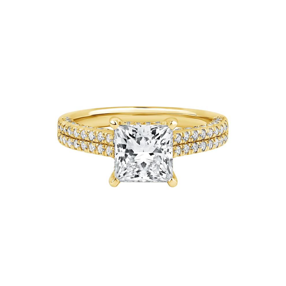 Morgan Lab Grown Diamond Engagement Ring in 14K Yellow Gold (2 7/8 ct. tw.) – Image 1 of 4
