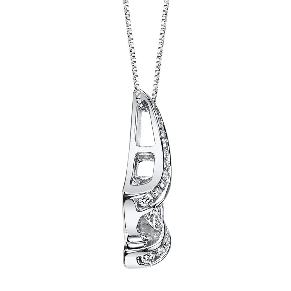 3/8 ct. tw. Diamond Pendant in 14K White Gold – Image 2 of 3