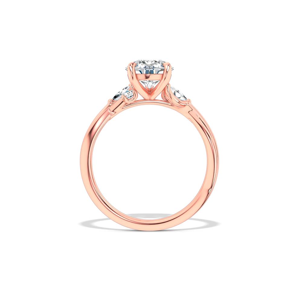 Lab Grown Diamond Pear-Shaped Twist-Shank Engagement Ring in 14K Rose Gold (2 1/8 ct. tw.) – Image 2 of 4