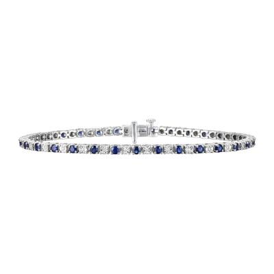 Gemstone and Diamond Bracelet in 10K Gold (1/7 ct. tw.)
