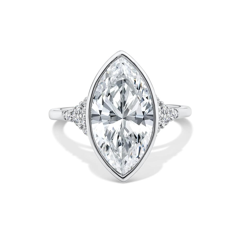 Lab Grown Diamond Marquise-Cut Engagement Ring in 14K White Gold (4 1/4 ct. tw.) – Image 1 of 4