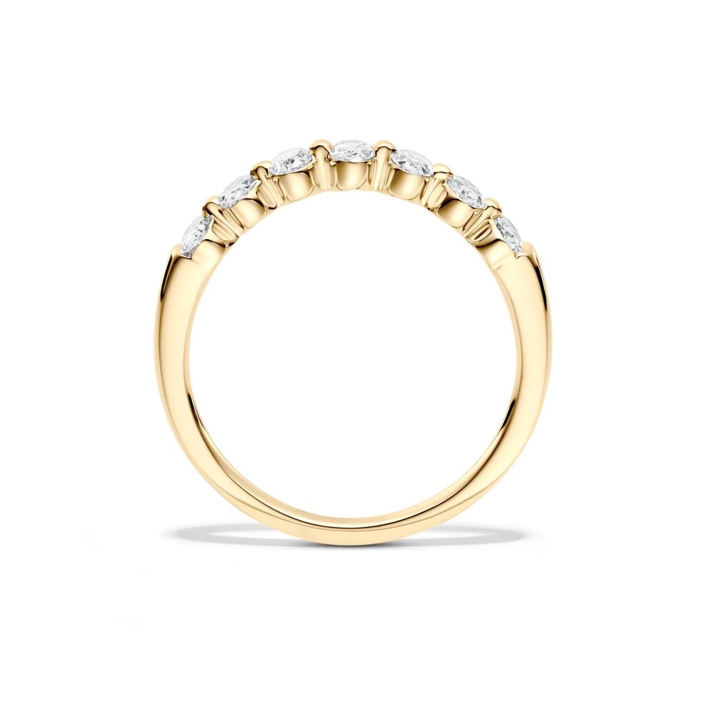 Lab Grown Diamond Seven-Stone Shared-Prong Band in 14K Yellow Gold (1/2 ct. tw.)  – Image 2 of 4