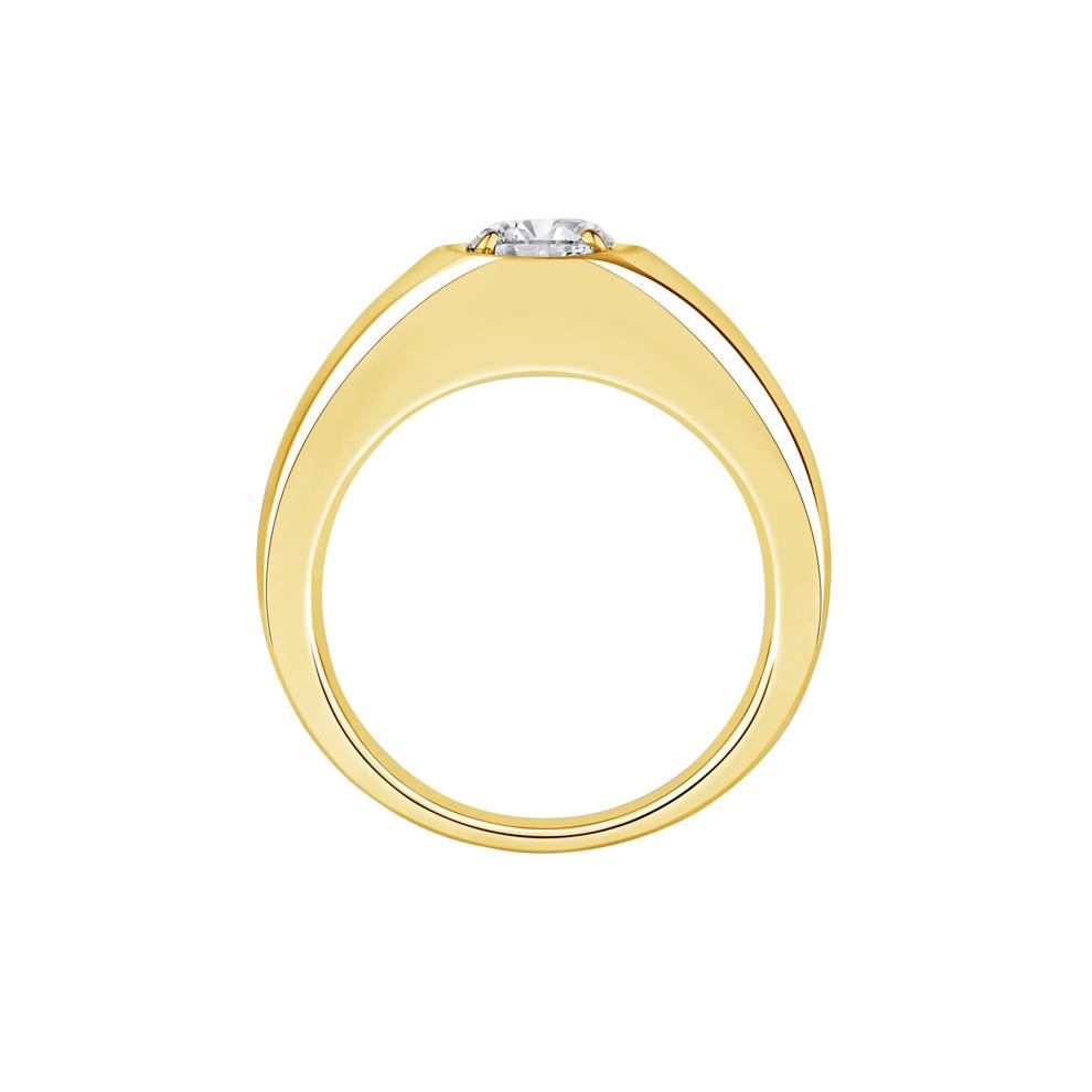Men's Lab Grown Diamond Solitaire Band in 10K Yellow Gold (1 ct. tw.) – Image 2 of 4