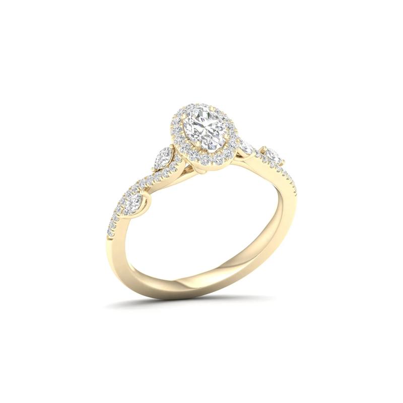 3/4 ct. tw. Diamond Engagement Ring in 14K Yellow Gold – Image 5 of 5