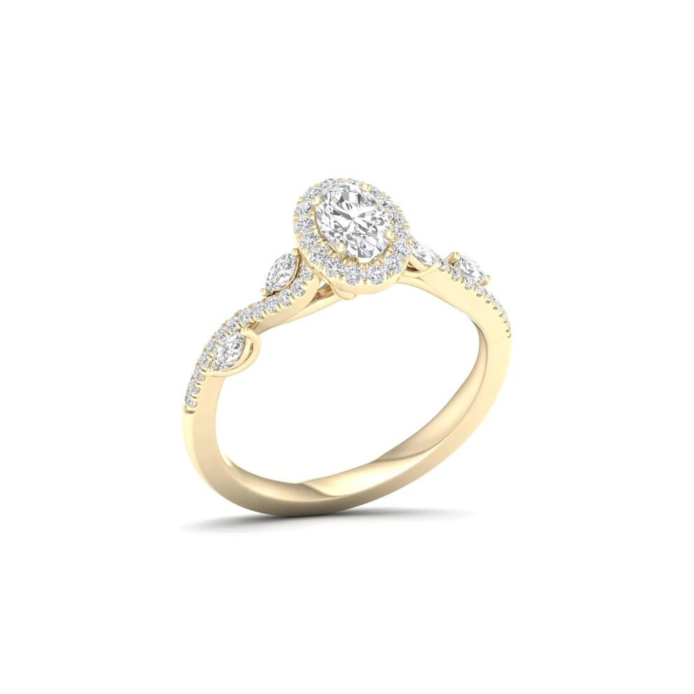 3/4 ct. tw. Diamond Engagement Ring in 14K Yellow Gold – Image 5 of 5