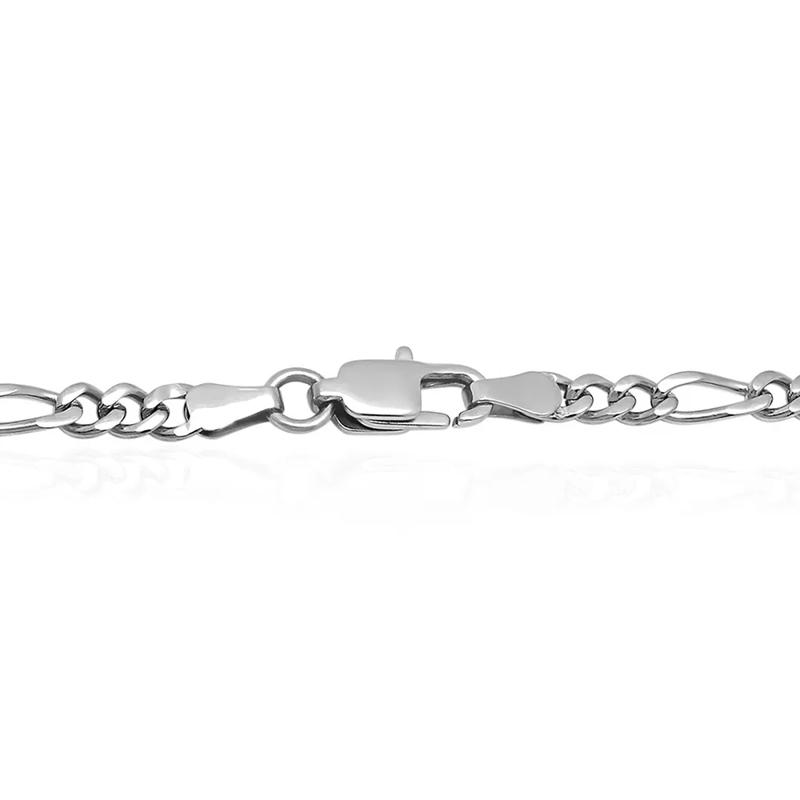 Figaro Link Chain in Stainless Steel, 24&rdquo; – Image 2 of 2