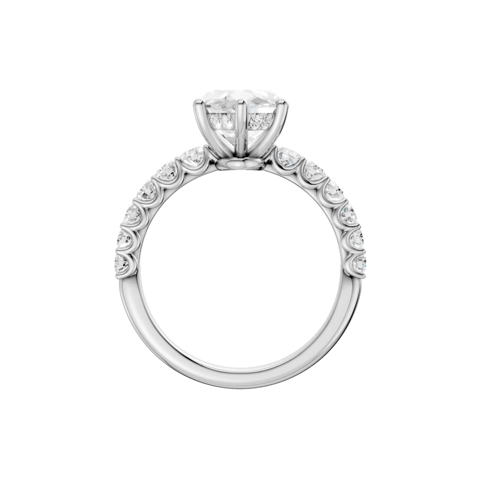 Lab Grown Diamond Engagement Ring in 14K White Gold (3 5/8 ct. tw.) – Image 4 of 5