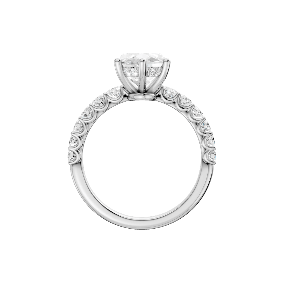 Lab Grown Diamond Engagement Ring in 14K White Gold (3 5/8 ct. tw.) – Image 4 of 5
