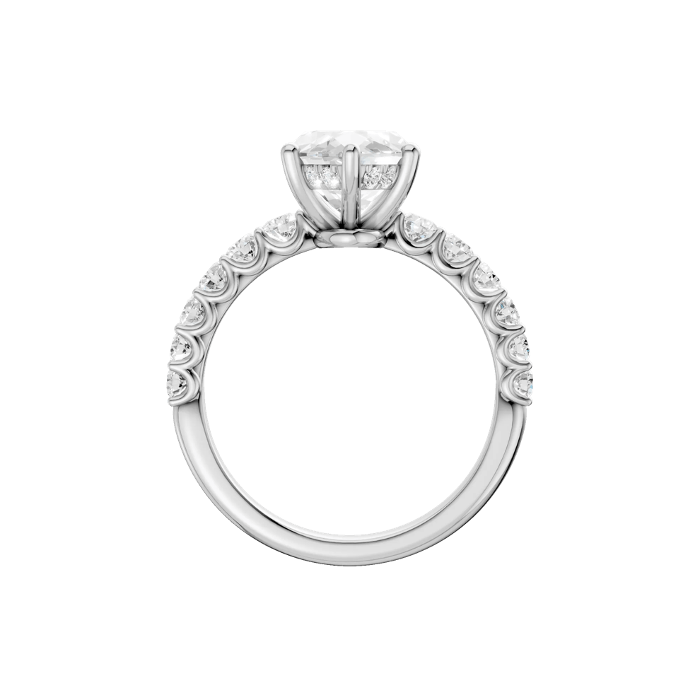 Lab Grown Diamond Engagement Ring in 14K White Gold (3 5/8 ct. tw.) – Image 4 of 5