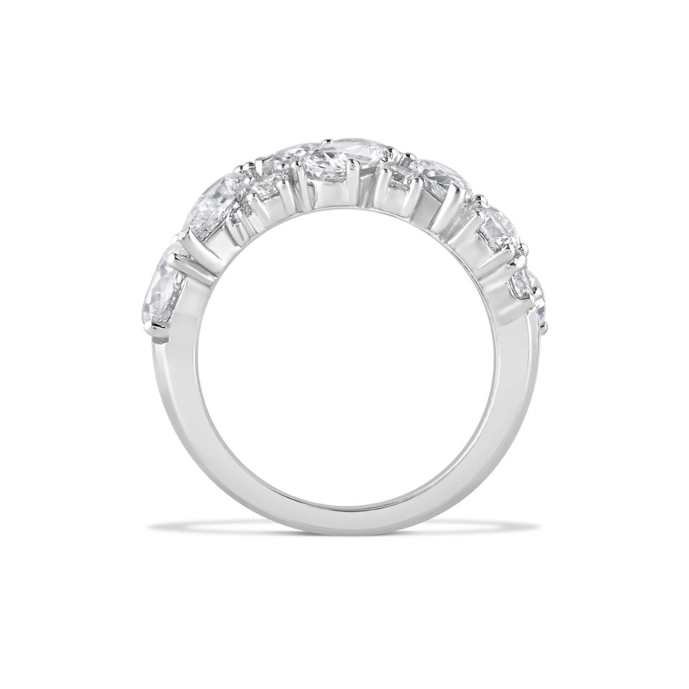 Lab Grown Diamond Mixed Cut Scatter Ring in 14K White Gold (4 3/4 ct. tw.) – Image 2 of 4