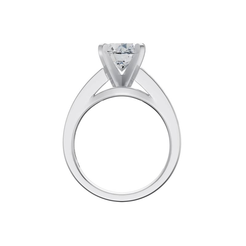Lab Grown Diamond Channel-Set Semi-Mount Engagement Ring in 14K White Gold &#40;1/3 ct. tw.&#41; &#40;Setting Only&#41; – Image 3 of 6