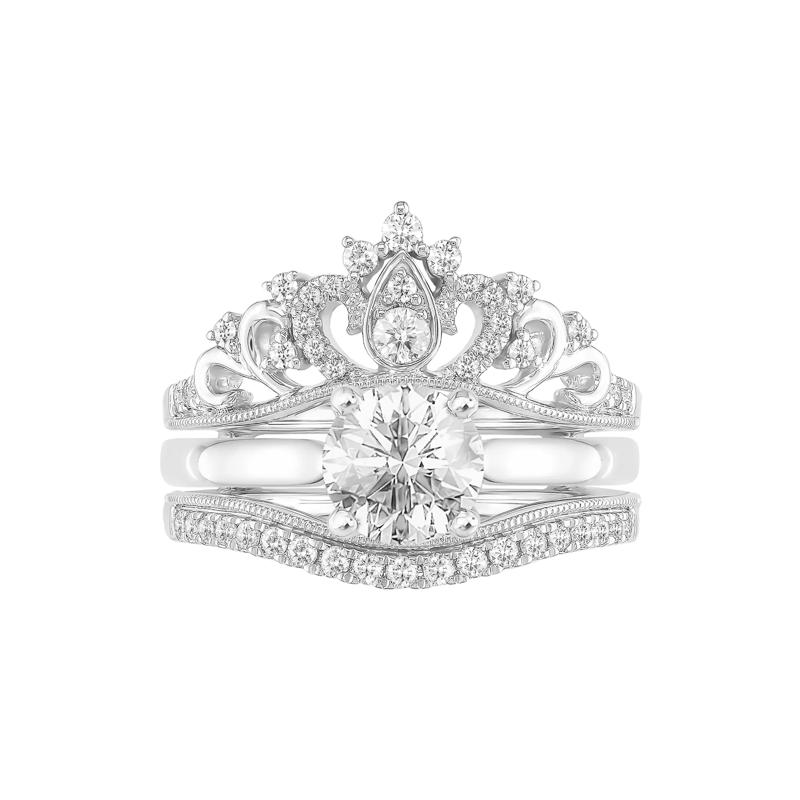 Diamond Crown Ring Insert in 14K White Gold &#40;1/3 ct. tw.&#41; – Image 4 of 4