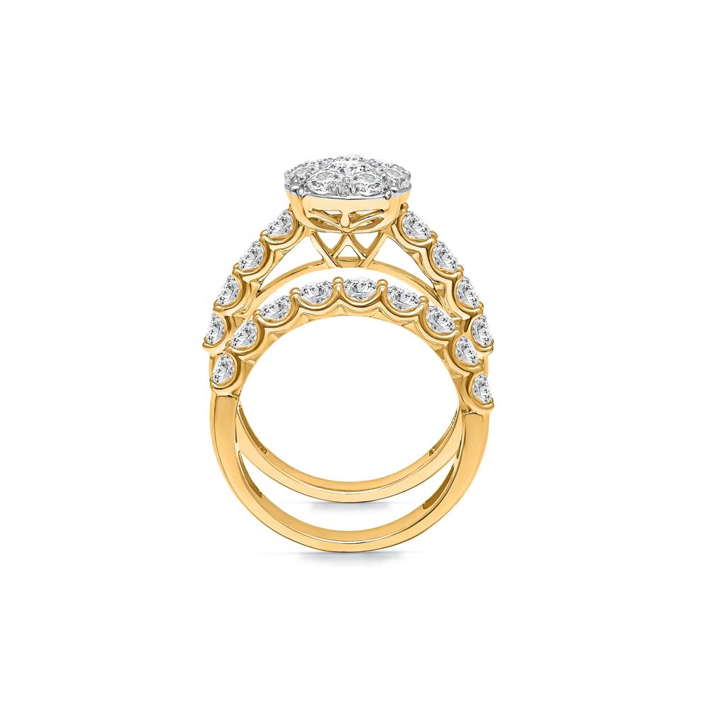 Lab Grown Diamond Engagement Ring Set in 10K Yellow Gold (3 ct. tw.) – Image 2 of 3